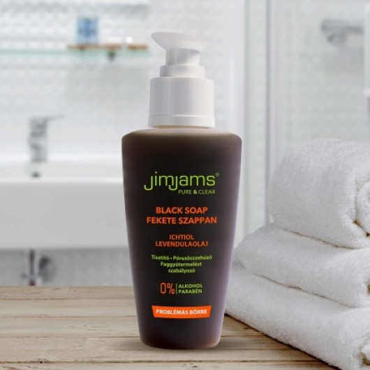 JimJams Pure & Clear Мыло Черное 125 мл